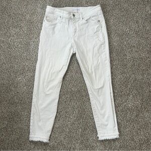 LOFT Women's White Skinny Curvy Jeans Casual Summer 28 6 Neutral